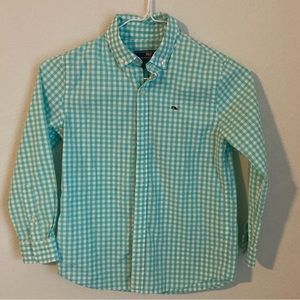 Vineyard, vines plaid button down whale shirt